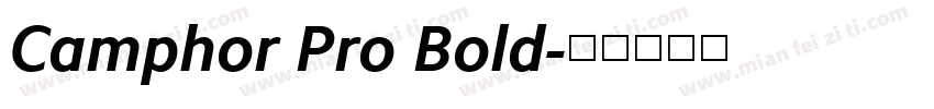 Camphor Pro Bold字体转换